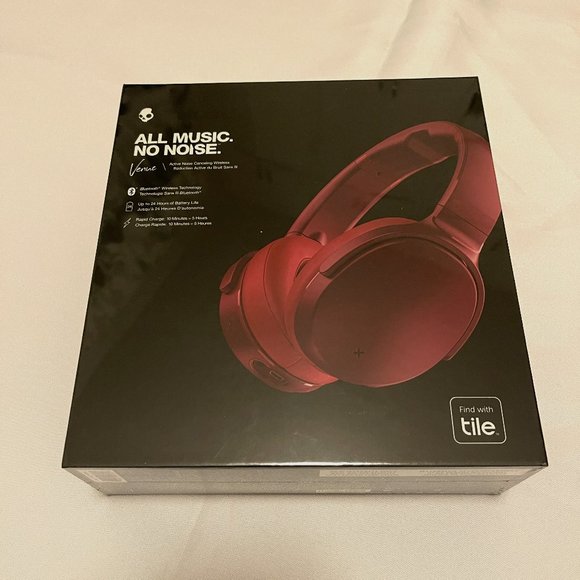 Skullcandy Deep Red Headphones -- FACTORY SEALED!! -- - Picture 2 of 9